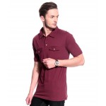 T10 Sports Slub Polo T10000304 (Maroon)